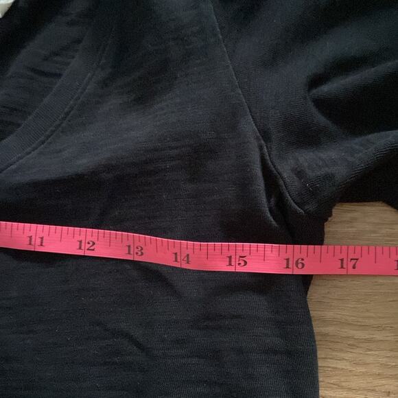 Nation LTD Mallory T-shirt flutter sleeve mini dress in jet black sz S - Picture 8 of 9